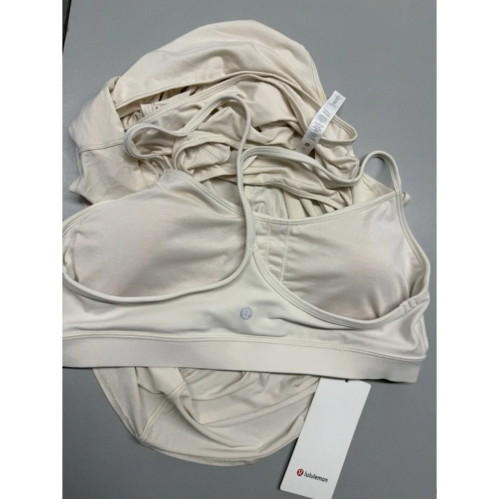 Lululemon Orange Theory Flow Y 2-in-1 Yoga Tank. White Opal. Sz 14. NWT - Picture 13 of 13